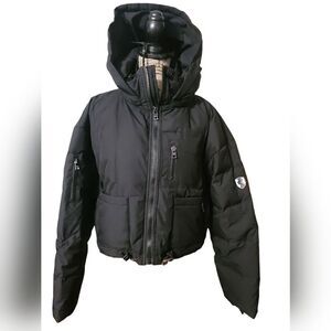VHNY Vivienne Hu New York Cropped Black Puffer Jacket Ladies Size L